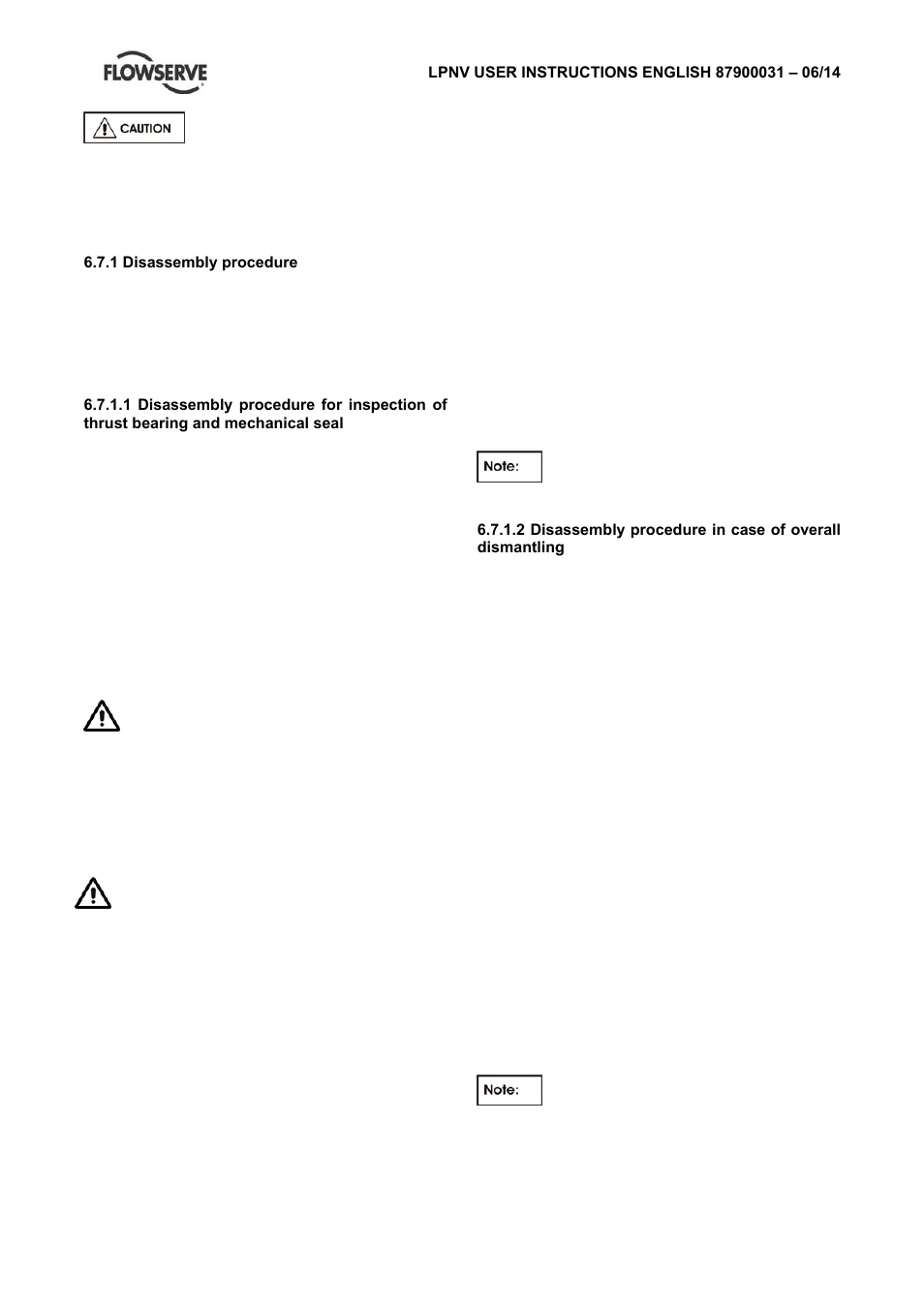 Flowserve LPNV Worthington User Manual | Page 34 / 48