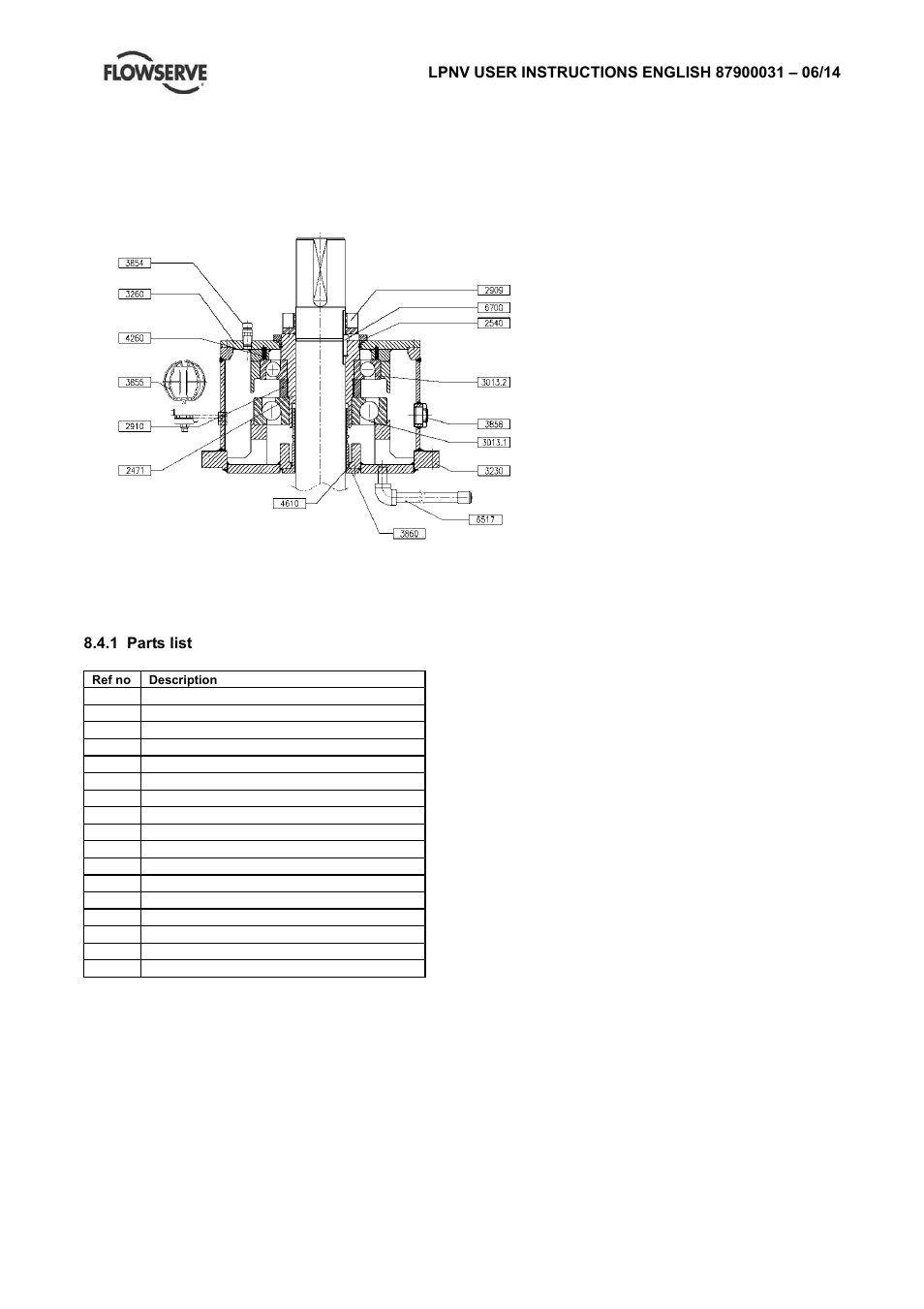 3 thrust bearing details | Flowserve LPNV Worthington User Manual | Page 43 / 48