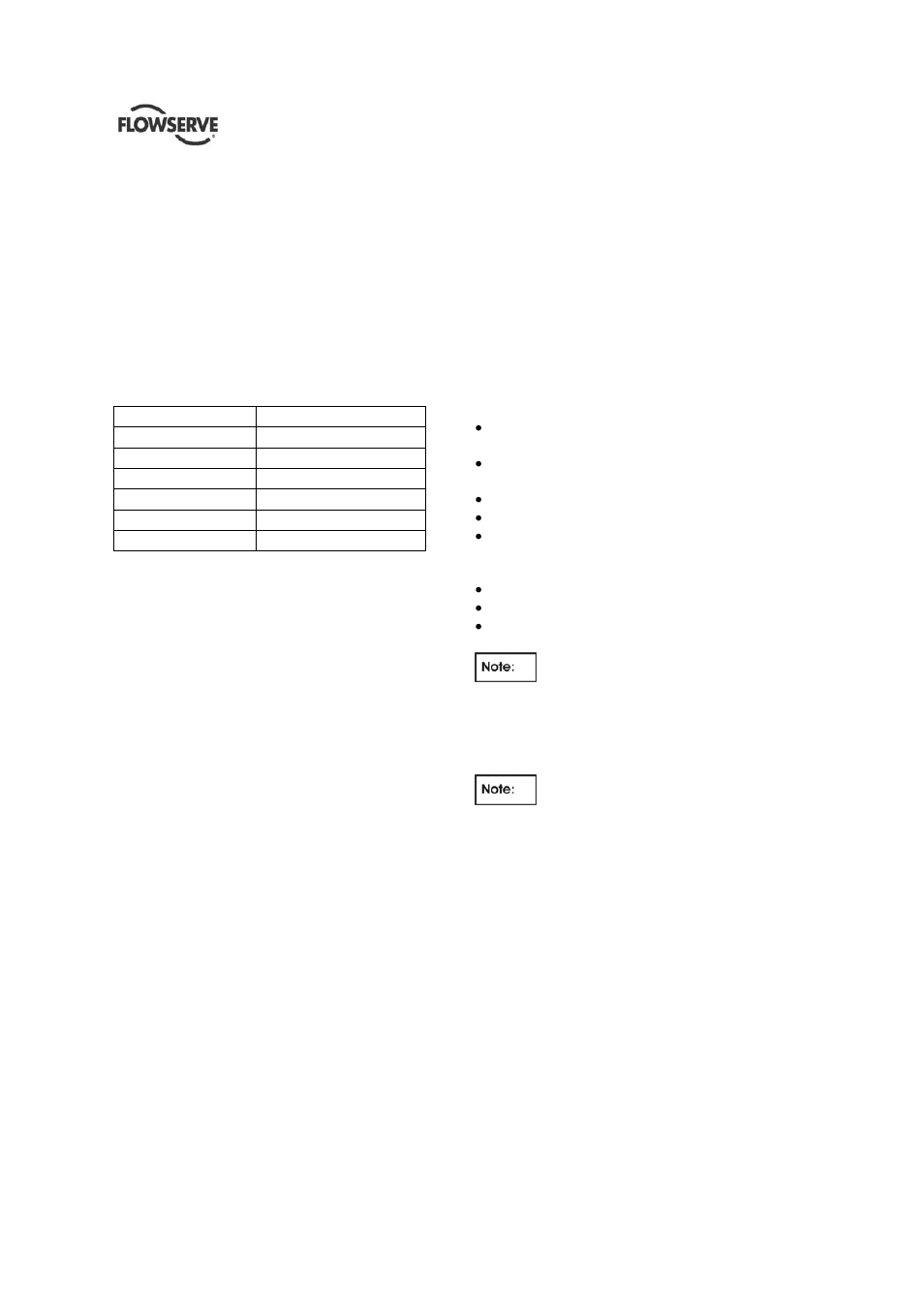 2 spare parts, 3 recommended spares and consumables, 4 tools required | 5 fastener torque | Flowserve QLQ Vertical Worthington User Manual | Page 44 / 61