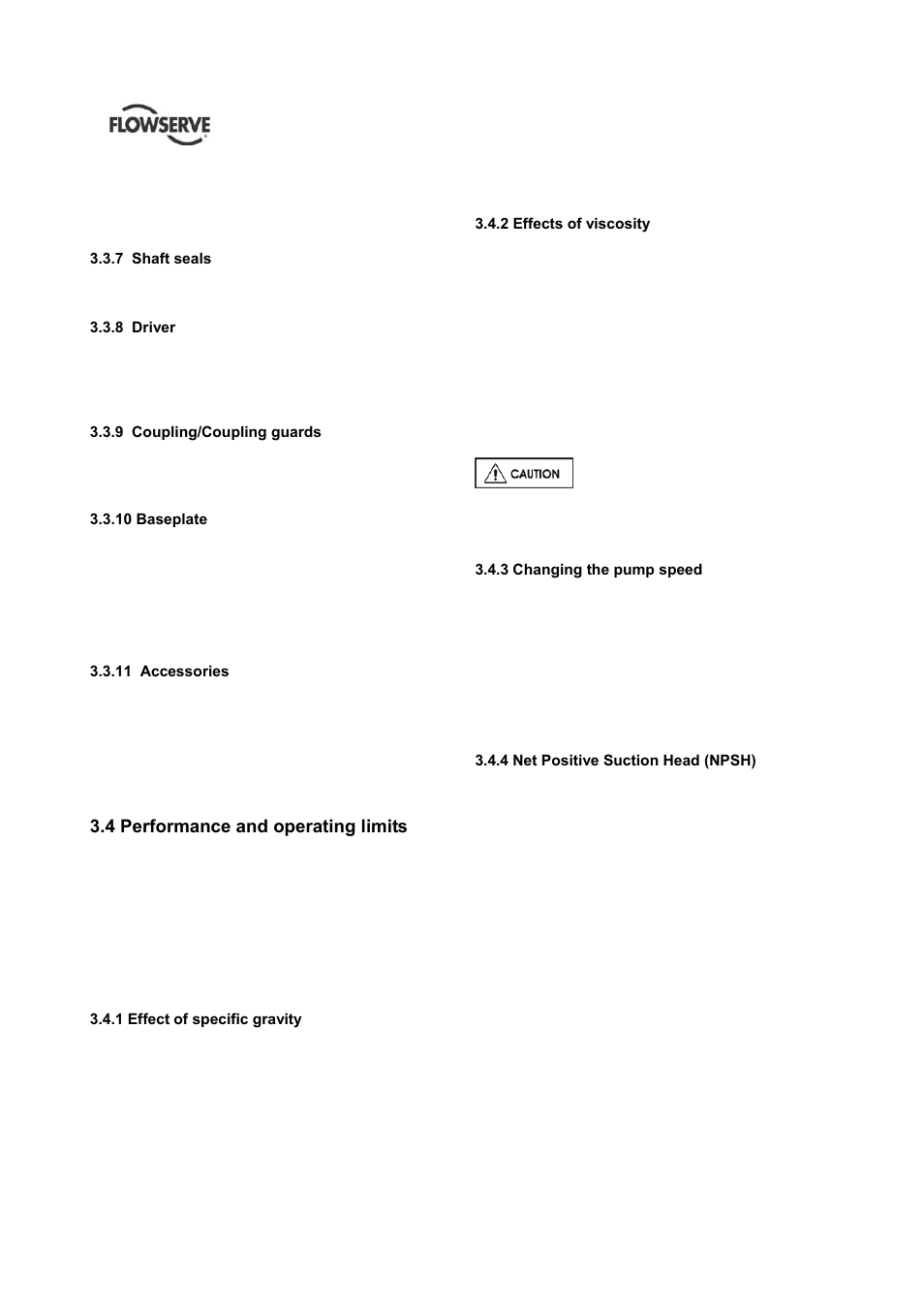 4 performance and operating limits | Flowserve HED Worthington User Manual | Page 14 / 64