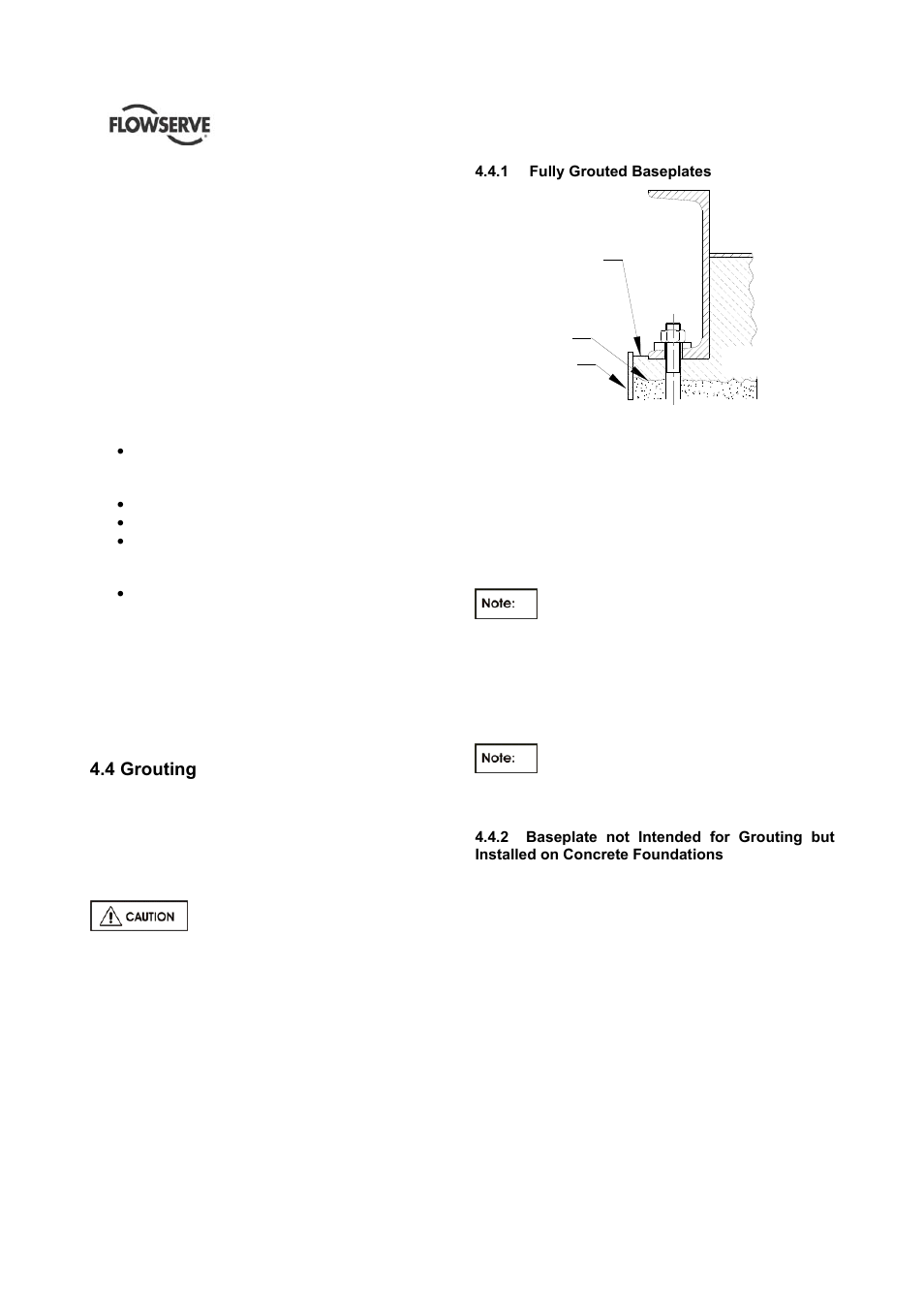 4 grouting | Flowserve HED Worthington User Manual | Page 17 / 64