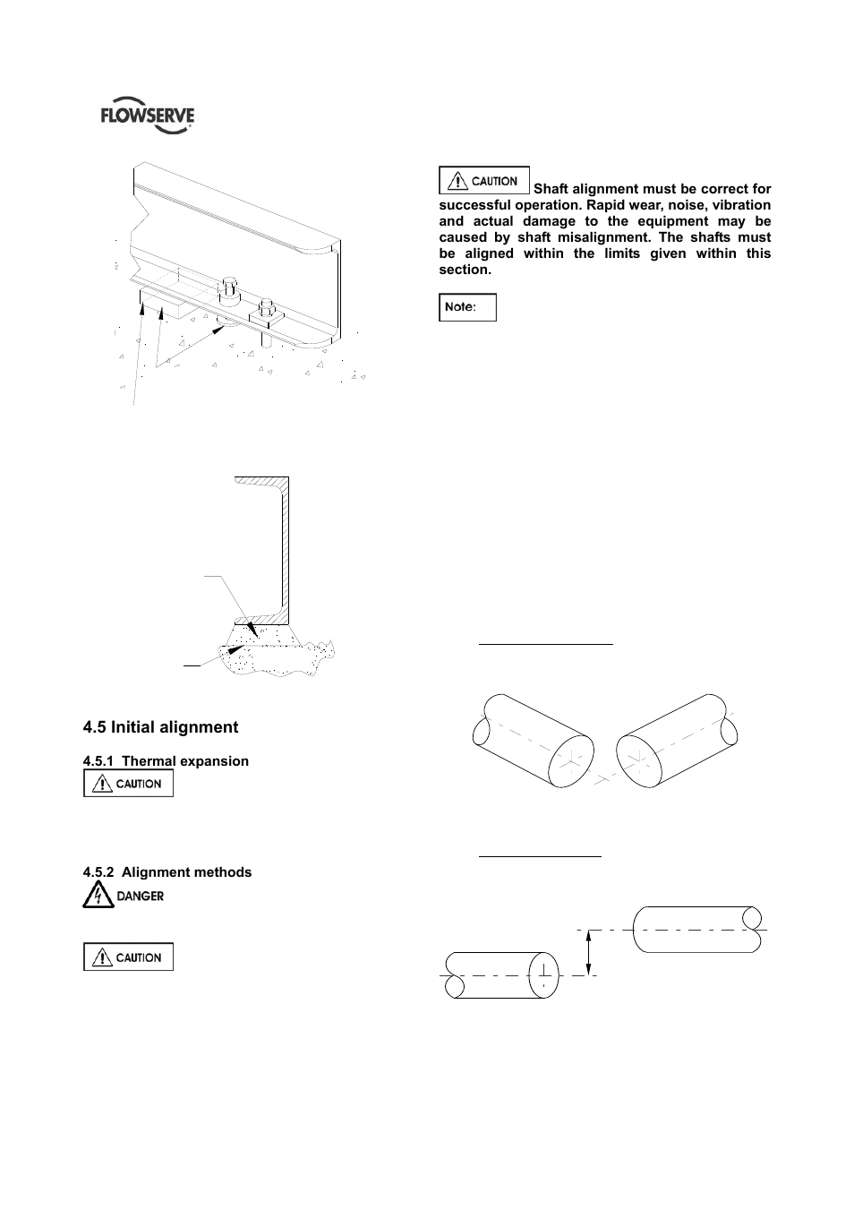 Not supplied, 5 initial alignment | Flowserve HED Worthington User Manual | Page 18 / 64