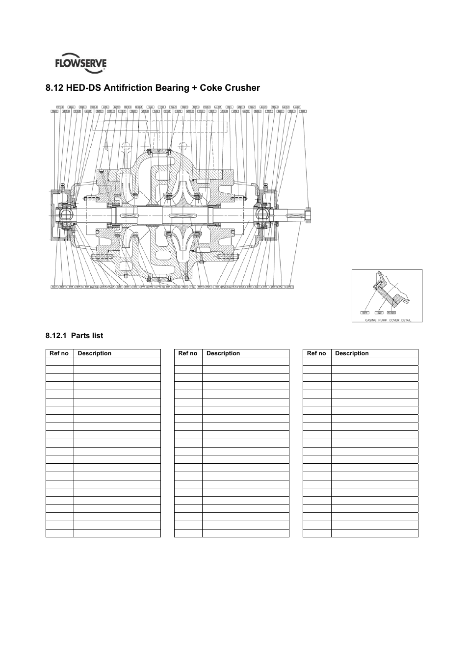 12 hed-ds antifriction bearing + coke crusher | Flowserve HED Worthington User Manual | Page 58 / 64