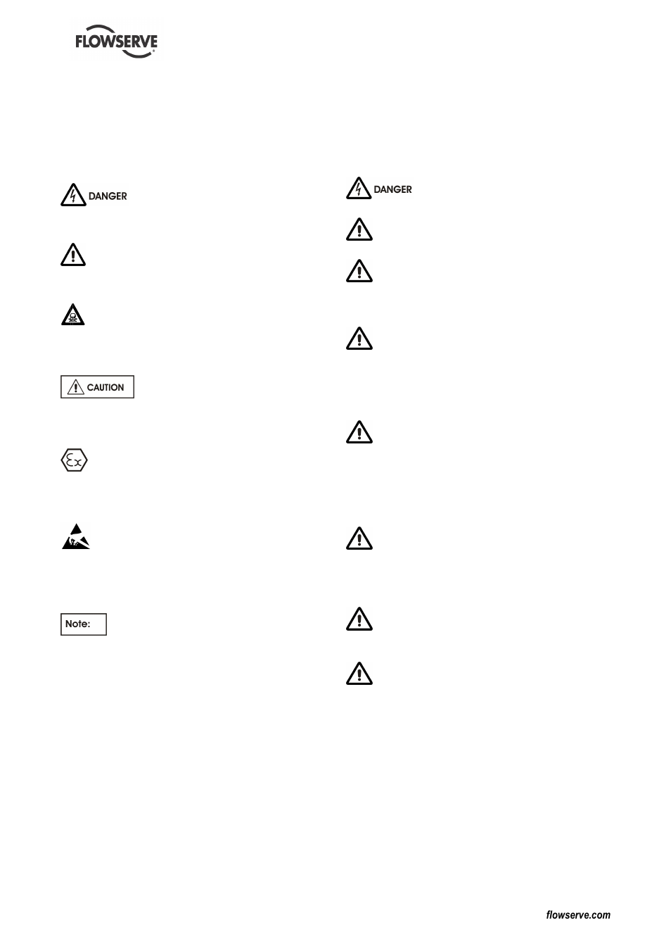 6 safety | Flowserve MENBLOC User Manual | Page 5 / 40