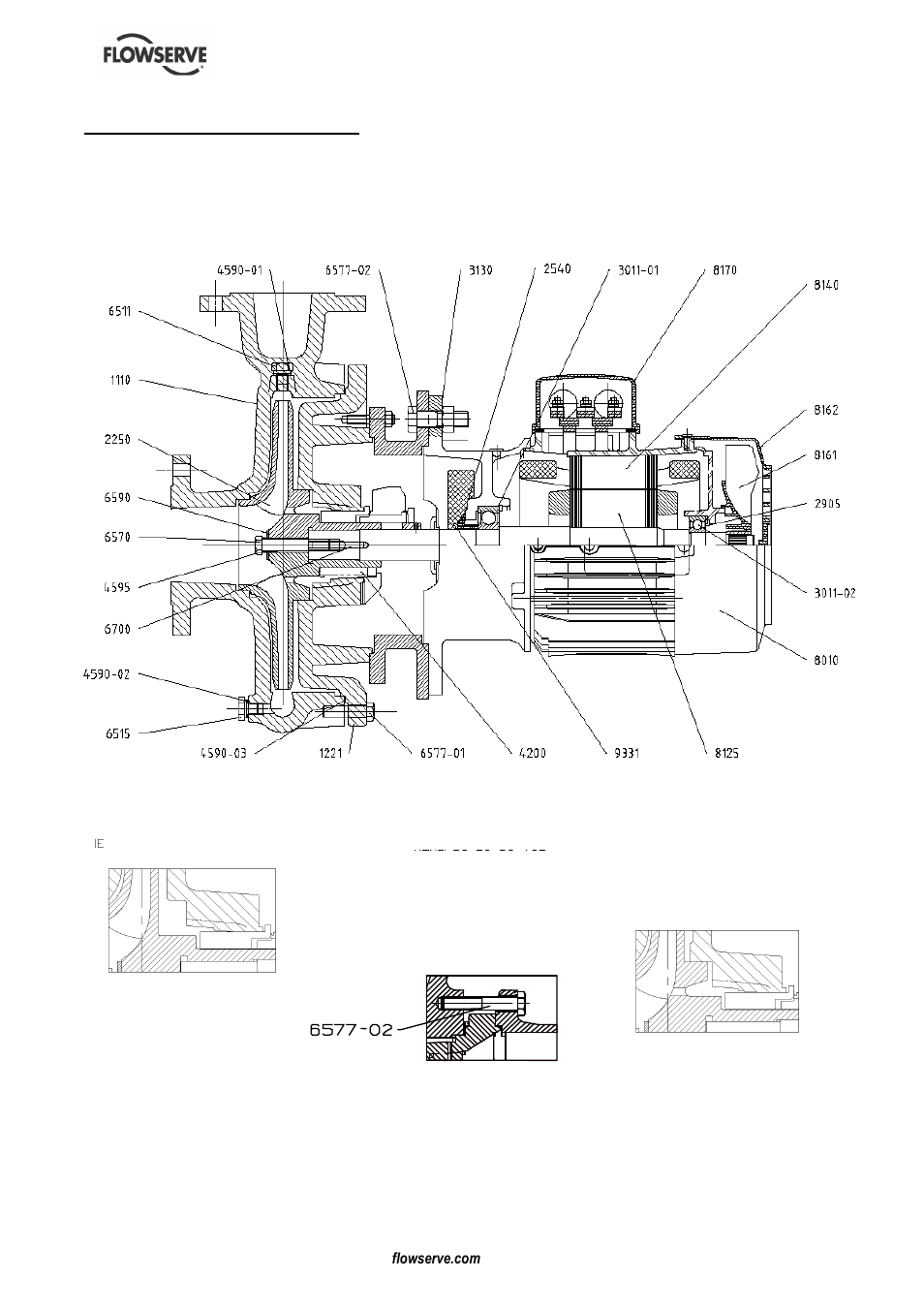 8 parts list and drawings | Flowserve MENBLOC 60Hz User Manual | Page 33 / 36