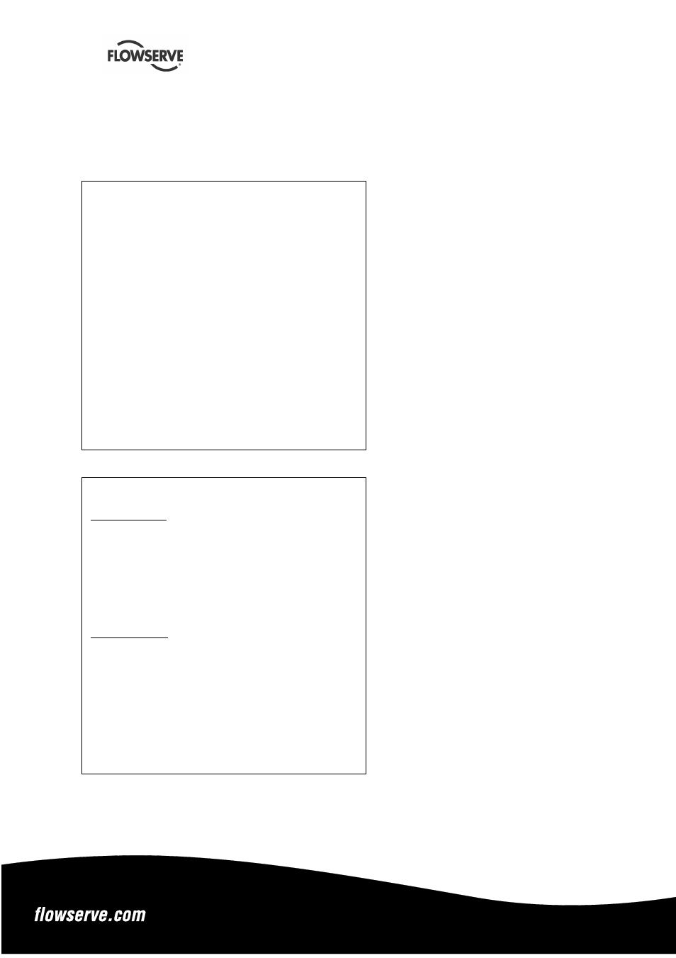 Flowserve MENBLOC 60Hz User Manual | Page 36 / 36