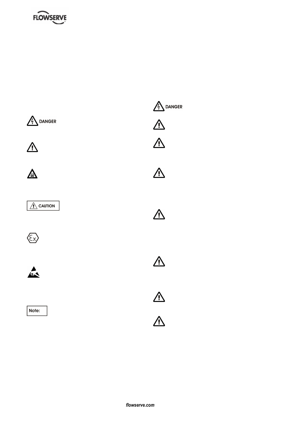 6 safety | Flowserve MENBLOC 60Hz User Manual | Page 5 / 36