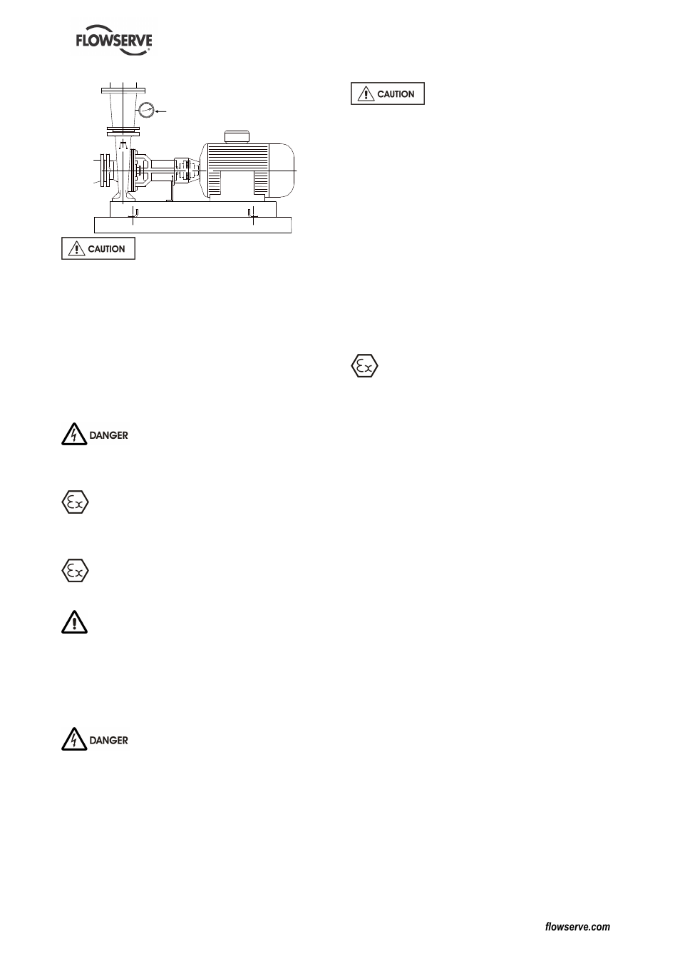 6 electrical connections, 7 final shaft alignment check, 8 protection systems | Flowserve MEN User Manual | Page 21 / 36