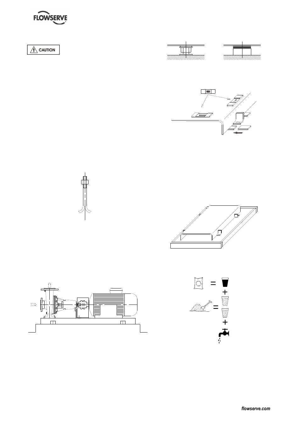 2 foundation, 3 grouting | Flowserve ME User Manual | Page 16 / 36
