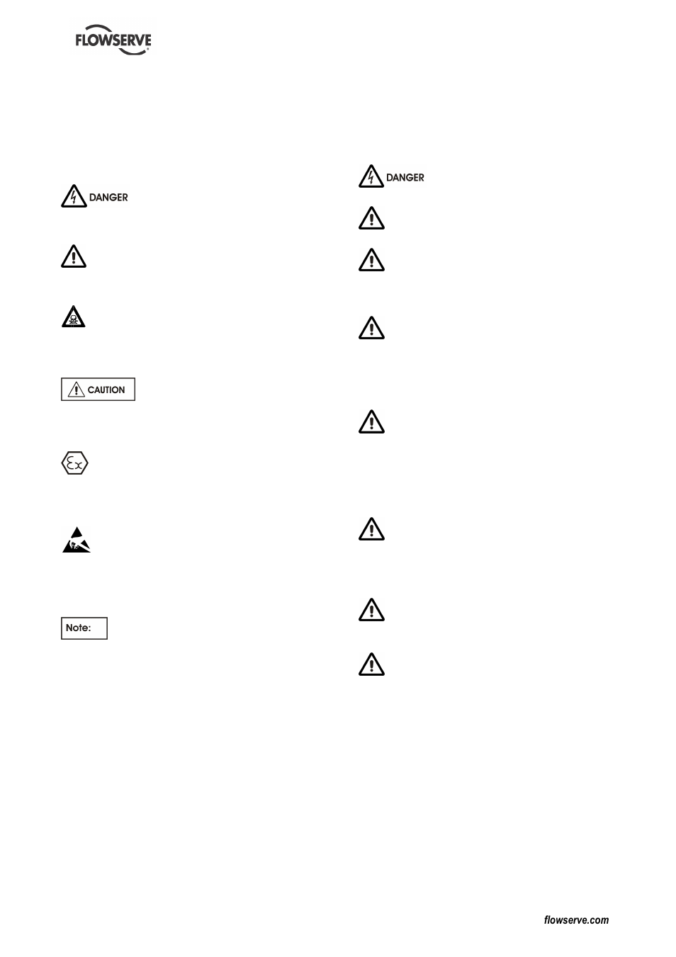 6 safety | Flowserve ME User Manual | Page 5 / 36