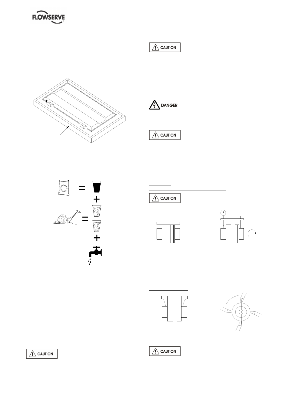 3 grouting, 4 initial alignment | Flowserve FP User Manual | Page 15 / 40