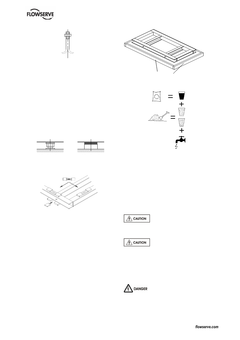 3 grouting, 4 initial alignment | Flowserve DS User Manual | Page 17 / 36