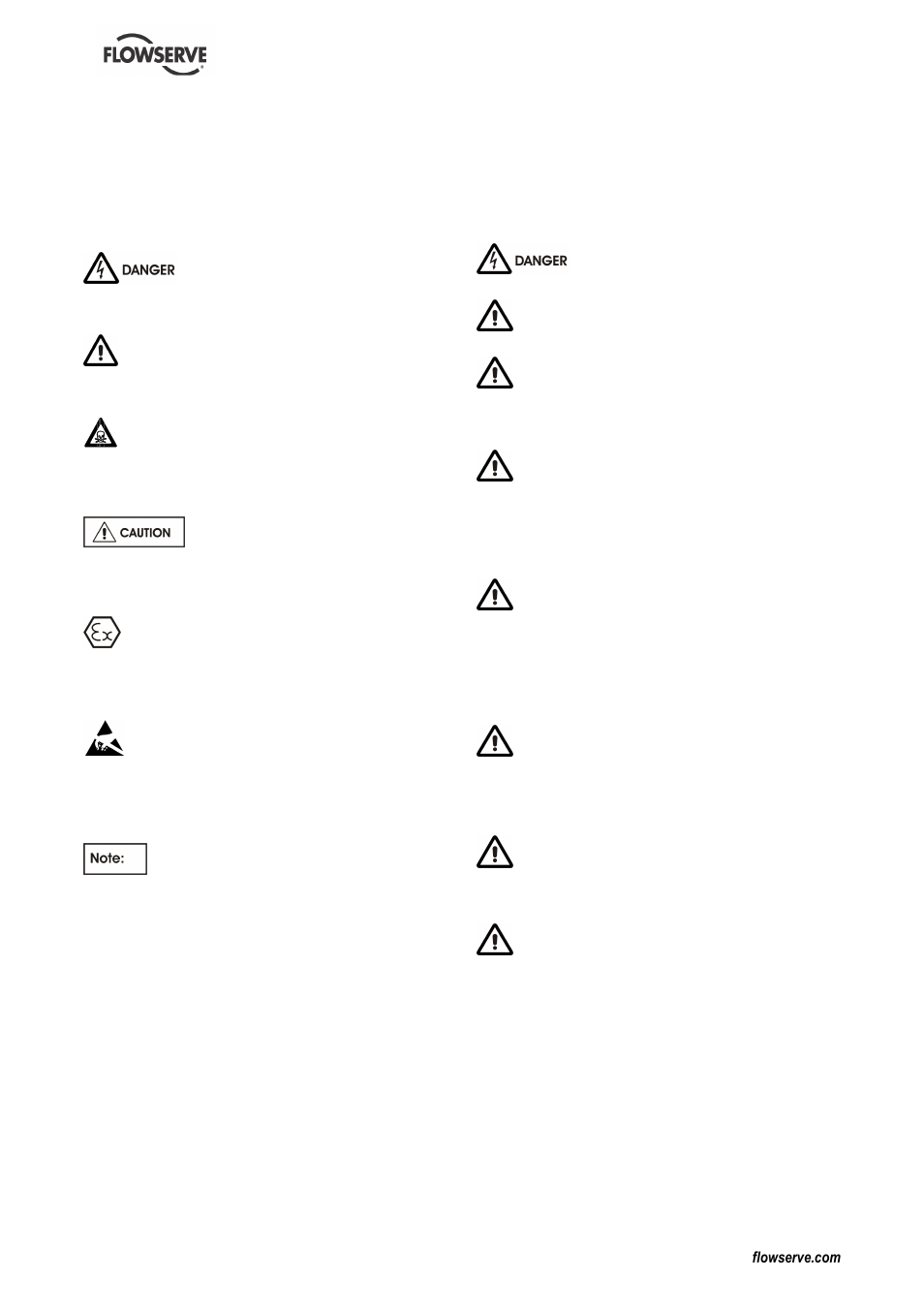 6 safety | Flowserve DS User Manual | Page 5 / 36