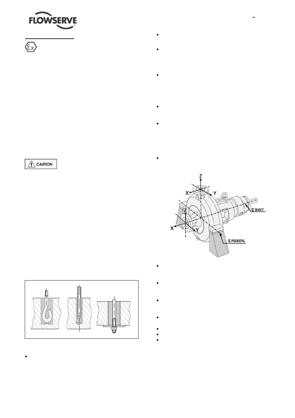 4 installation, 1 location, 2 part assemblies | 3 foundation | Flowserve PHL User Manual | Page 11 / 31