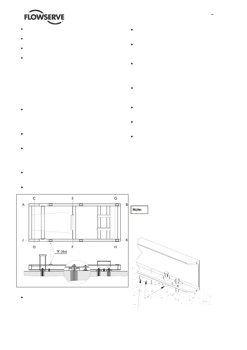Not supplied, 4 adjusting the foundation frame | Flowserve PHL User Manual | Page 12 / 31