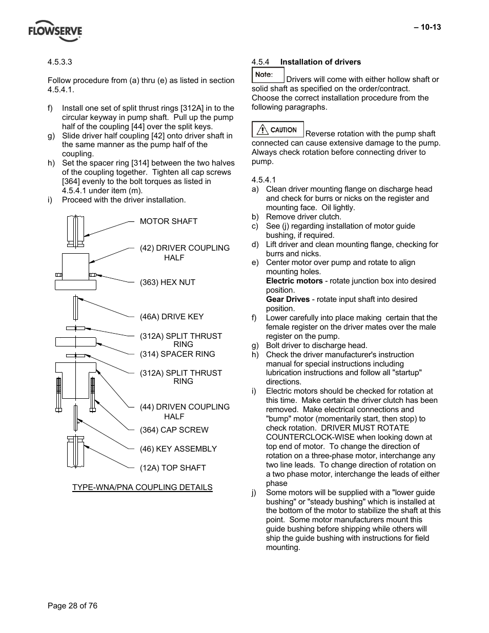 Flowserve VTP Wet Pit User Manual | Page 28 / 76