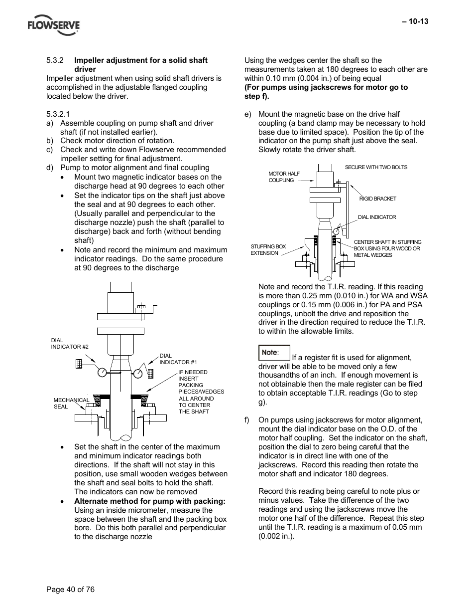 Flowserve VTP Wet Pit User Manual | Page 40 / 76