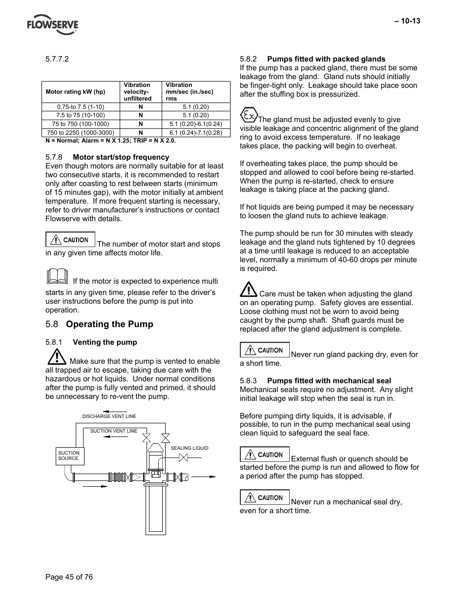 Flowserve VTP Wet Pit User Manual | Page 45 / 76