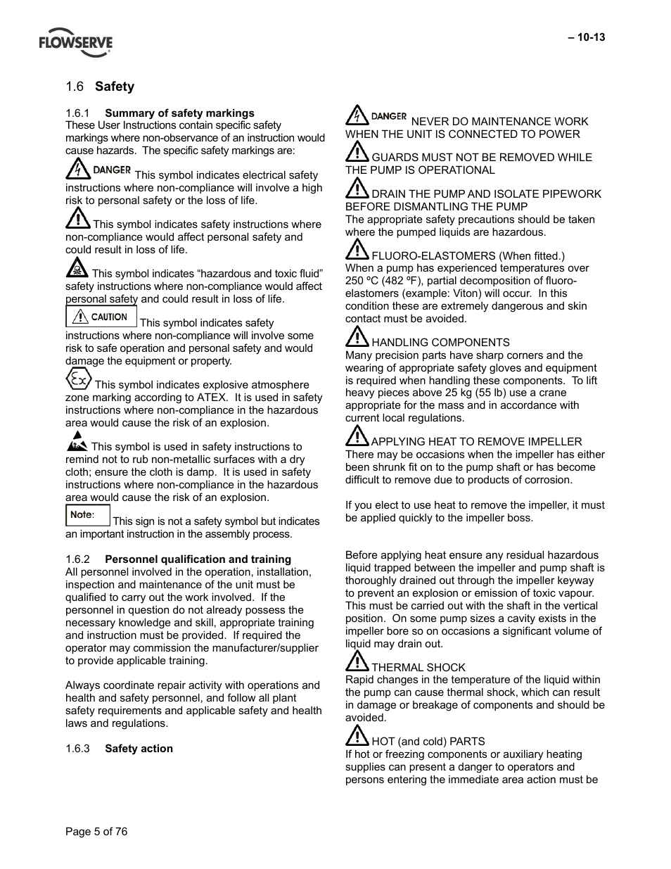 Flowserve VTP Wet Pit User Manual | Page 5 / 76