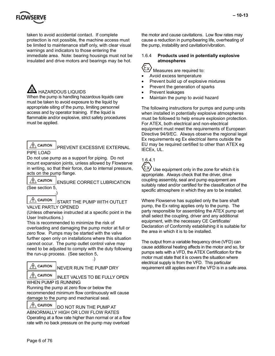 Flowserve VTP Wet Pit User Manual | Page 6 / 76