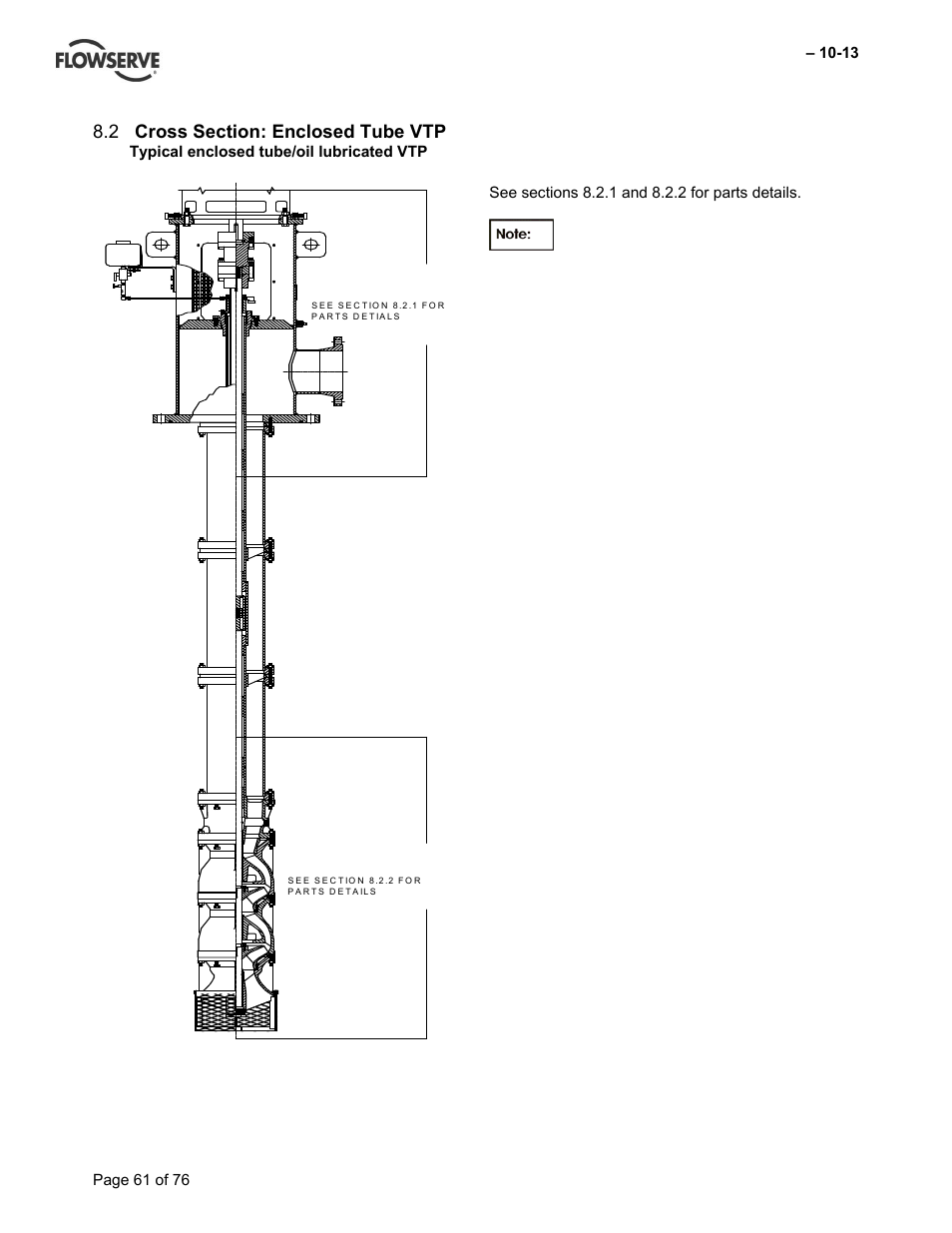 Flowserve VTP Wet Pit User Manual | Page 61 / 76