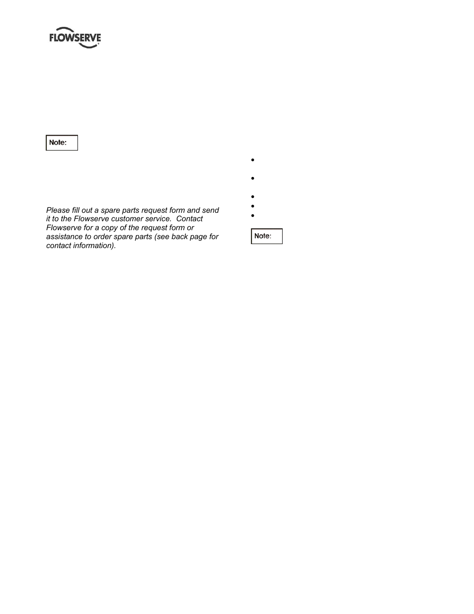 4 recommended spares and consumables, 5 tools required | Flowserve APKD User Manual | Page 38 / 55