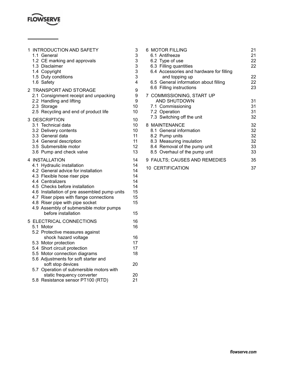 Flowserve PLEUGER User Manual | Page 2 / 40