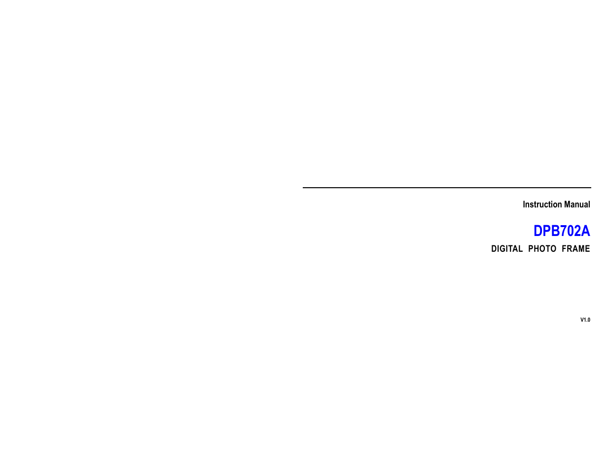 Curtis DPB702A User Manual | 26 pages
