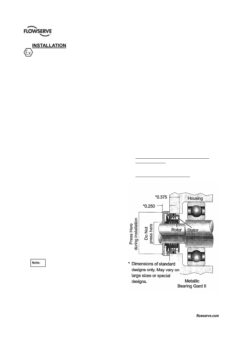 Flowserve T-series Thrust Bearing Pot User Manual | Page 10 / 24