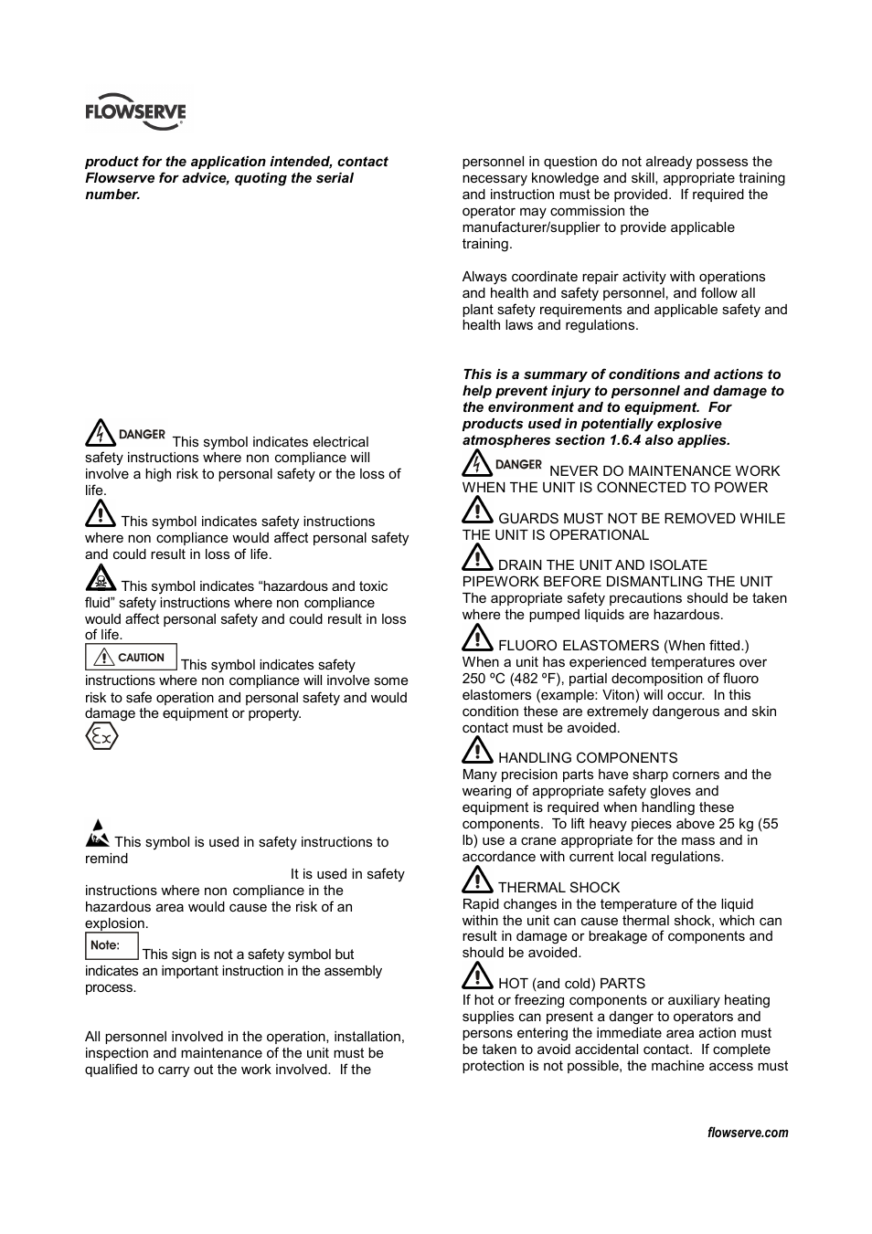 Flowserve T-series Thrust Bearing Pot User Manual | Page 4 / 24