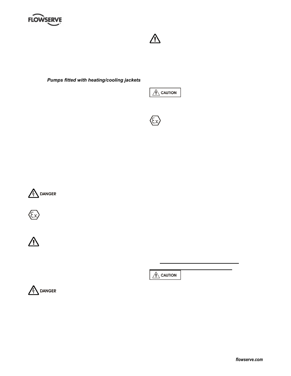 Commissioning, start-up, operation and shutdown, 1 pre-commissioning procedure, Commissioning and operation (5) | Electrical connections (4.8), Pre-commissioning (5.1), Protection systems (4.9) | Flowserve CPX IDP User Manual | Page 18 / 44