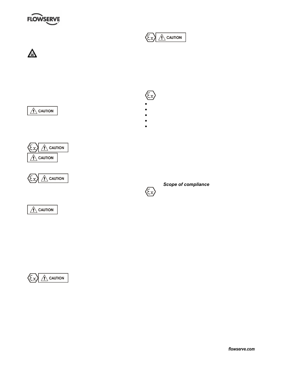 Atex marking (1.6.4.2), Compliance, atex (1.6.4.1) | Flowserve CPX IDP User Manual | Page 6 / 44