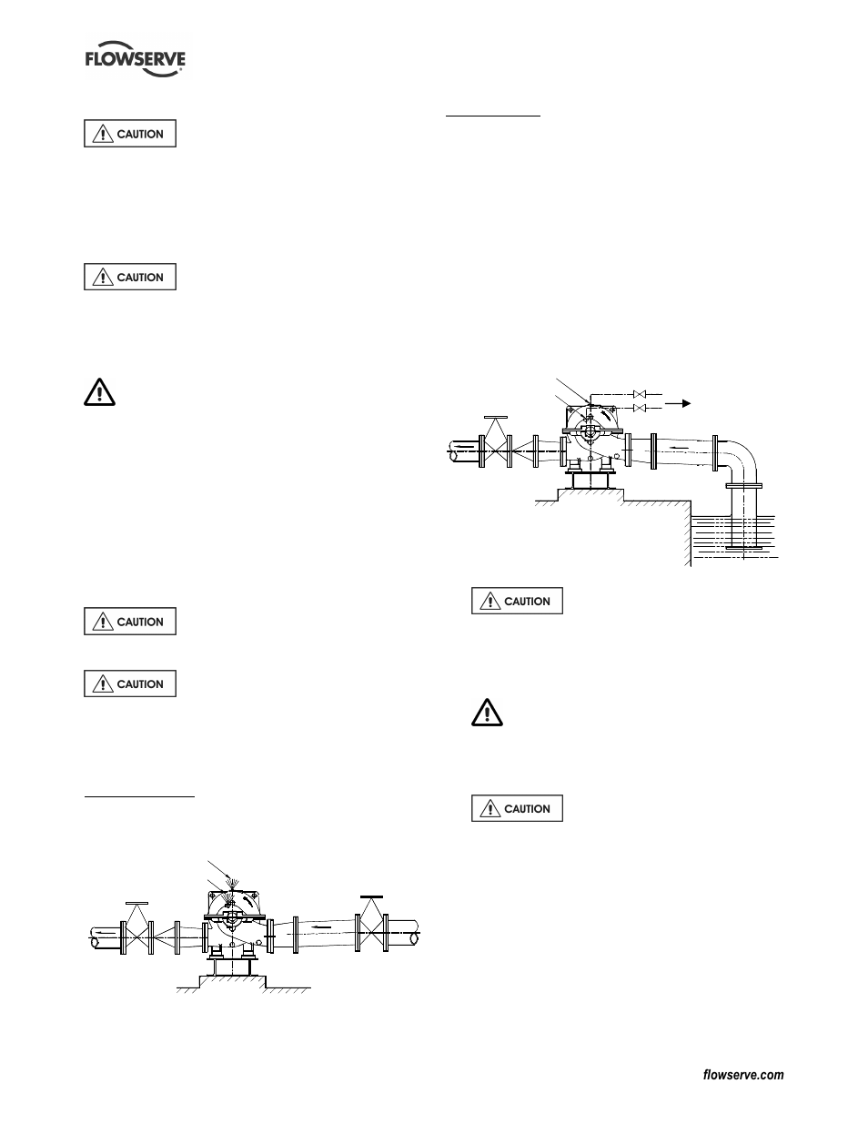 3 direction of rotation, 4 guarding, 5 priming and auxiliary supplies | 6 starting the pump | Flowserve LR Worthington User Manual | Page 20 / 48