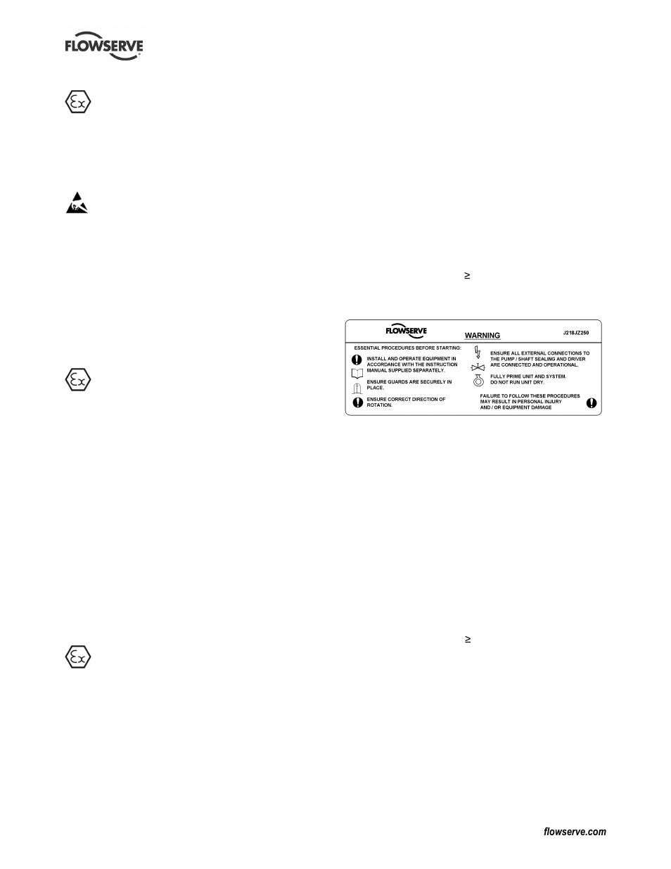 Flowserve WR User Manual | Page 8 / 28