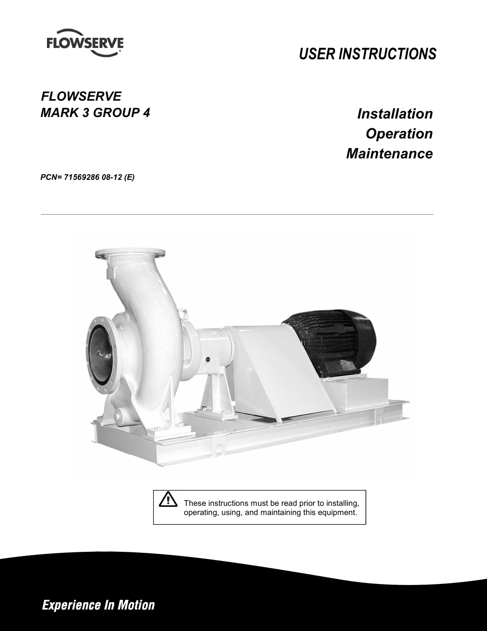 Flowserve MARK 3 GROUP 4 User Manual | 48 pages