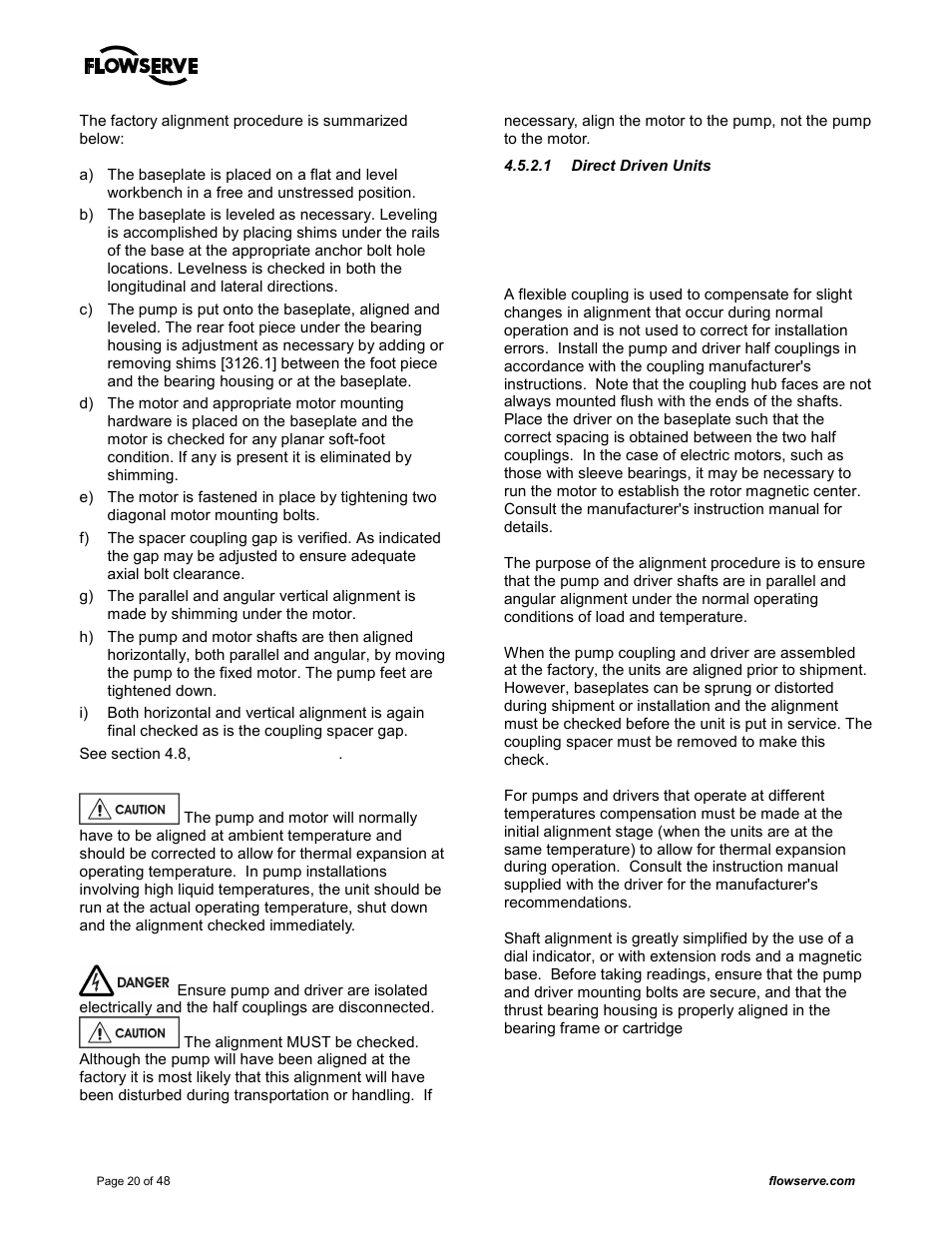 Flowserve MARK 3 GROUP 4 User Manual | Page 20 / 48