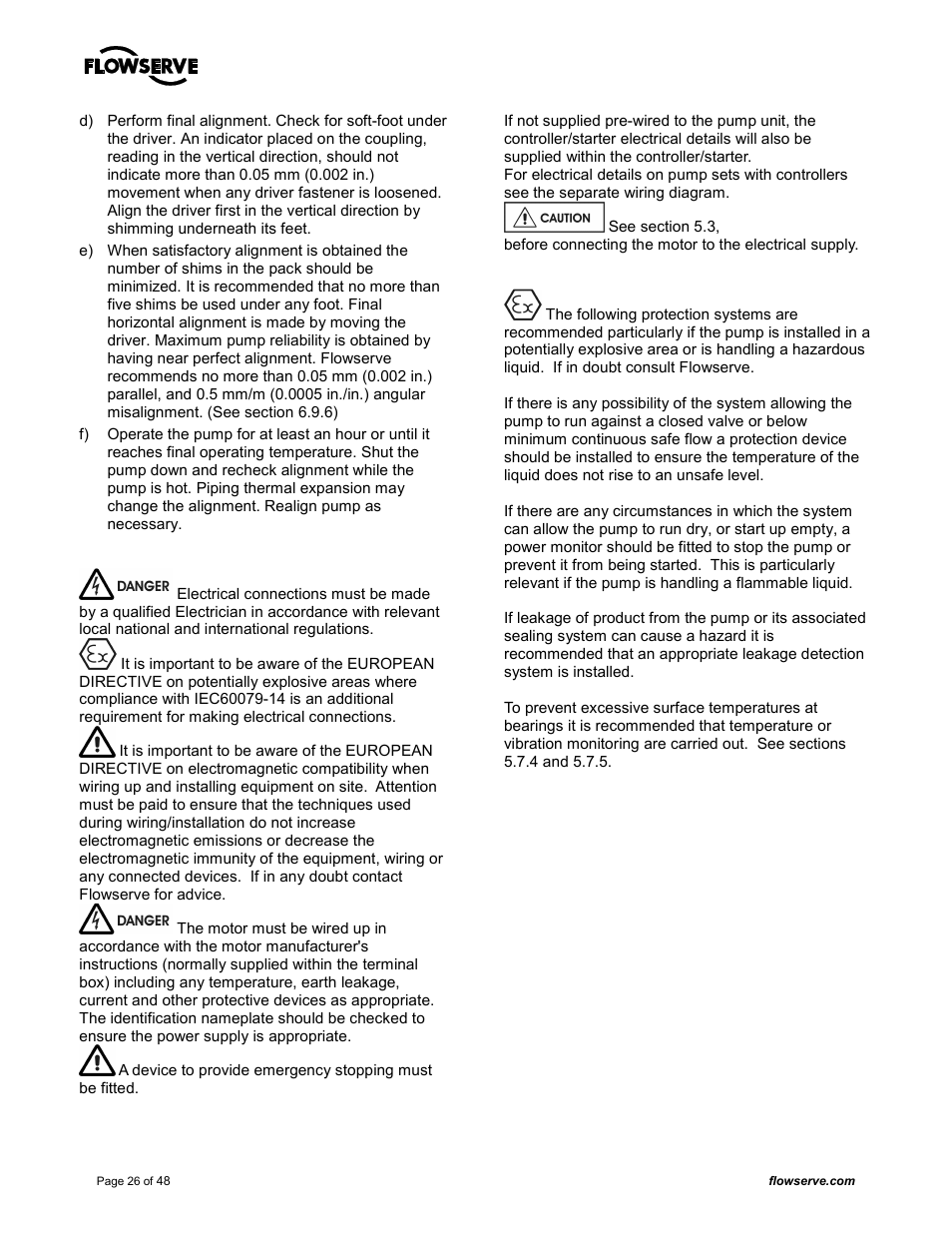 Flowserve MARK 3 GROUP 4 User Manual | Page 26 / 48