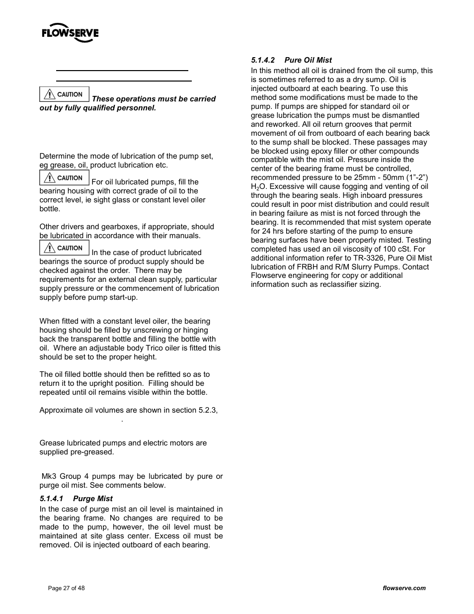 Flowserve MARK 3 GROUP 4 User Manual | Page 27 / 48