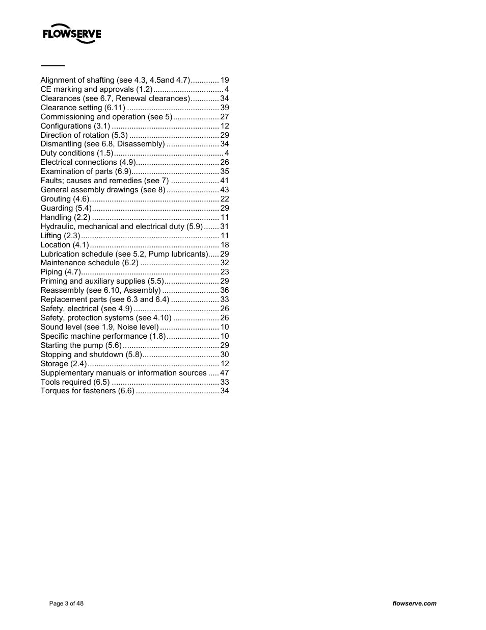 Flowserve MARK 3 GROUP 4 User Manual | Page 3 / 48