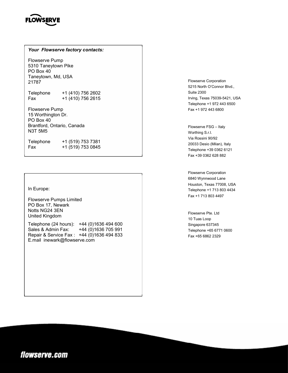 Flowserve MARK 3 GROUP 4 User Manual | Page 48 / 48