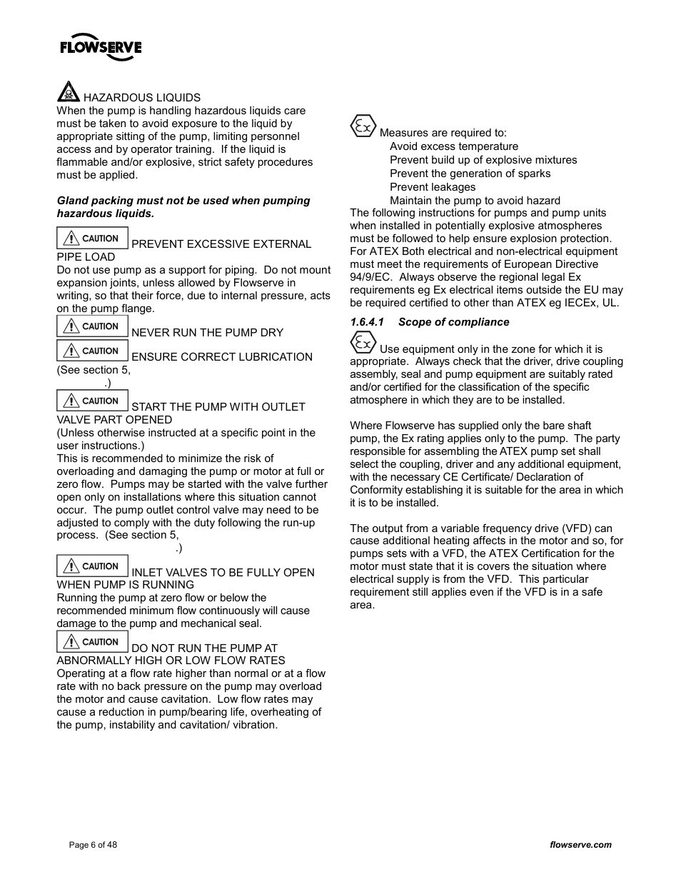 Flowserve MARK 3 GROUP 4 User Manual | Page 6 / 48