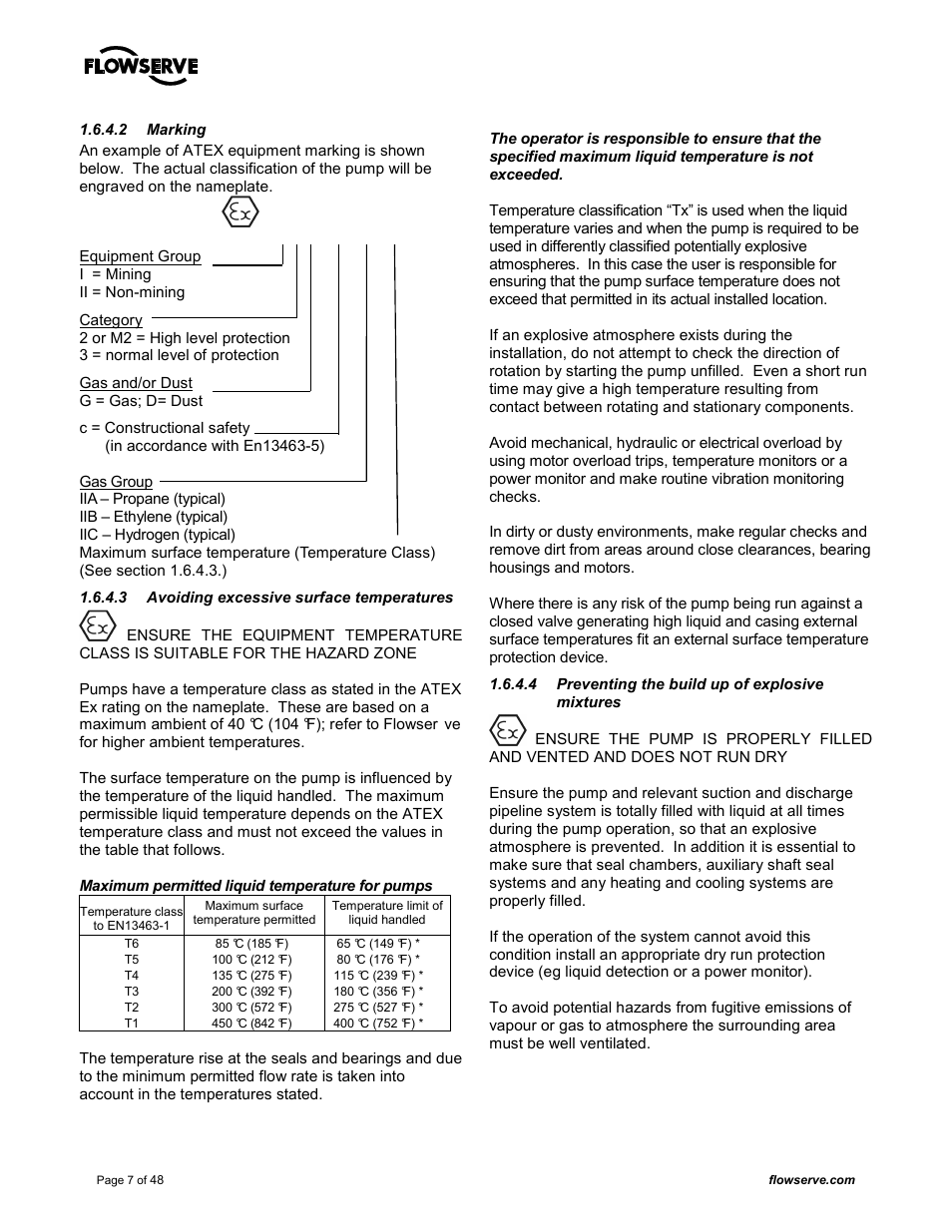 Flowserve MARK 3 GROUP 4 User Manual | Page 7 / 48