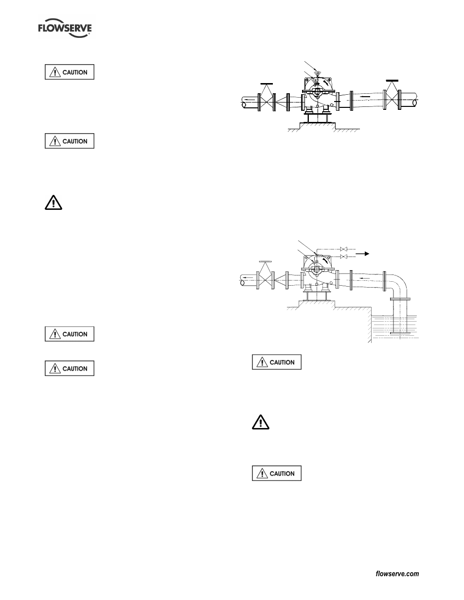 3 direction of rotation, 4 guarding, 5 priming and auxiliary supplies | 6 starting the pump | Flowserve L Worthington Simpson User Manual | Page 19 / 36