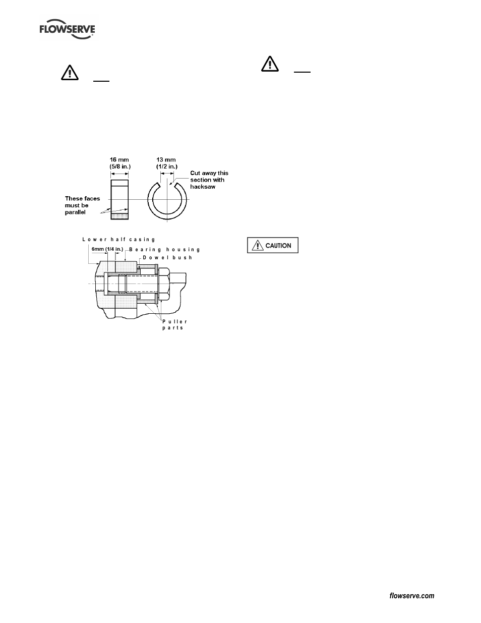 9 examination of parts, 10 assembly | Flowserve L Worthington Simpson User Manual | Page 26 / 36