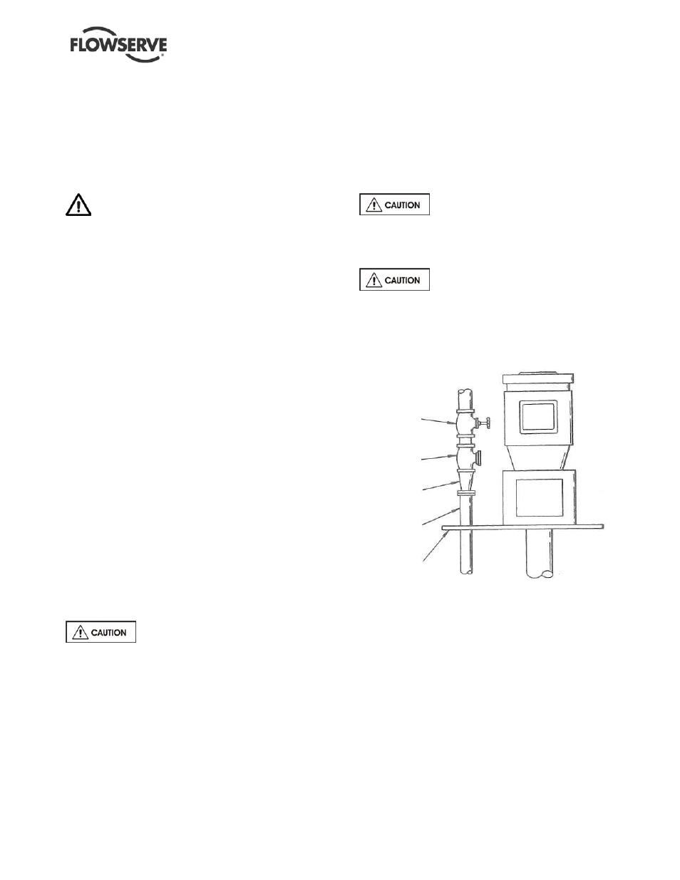 6 piping, 1 discharge piping, 2 suction piping | Flowserve ESP2 User Manual | Page 17 / 62