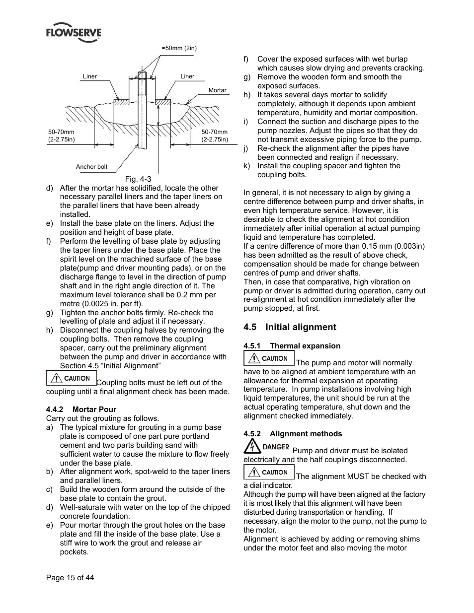Flowserve BP User Manual | Page 15 / 44
