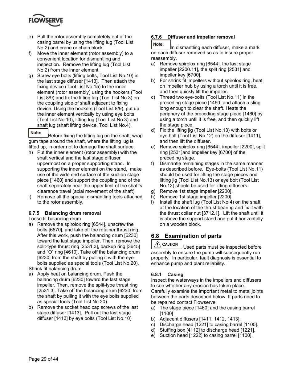 Flowserve BP User Manual | Page 29 / 44