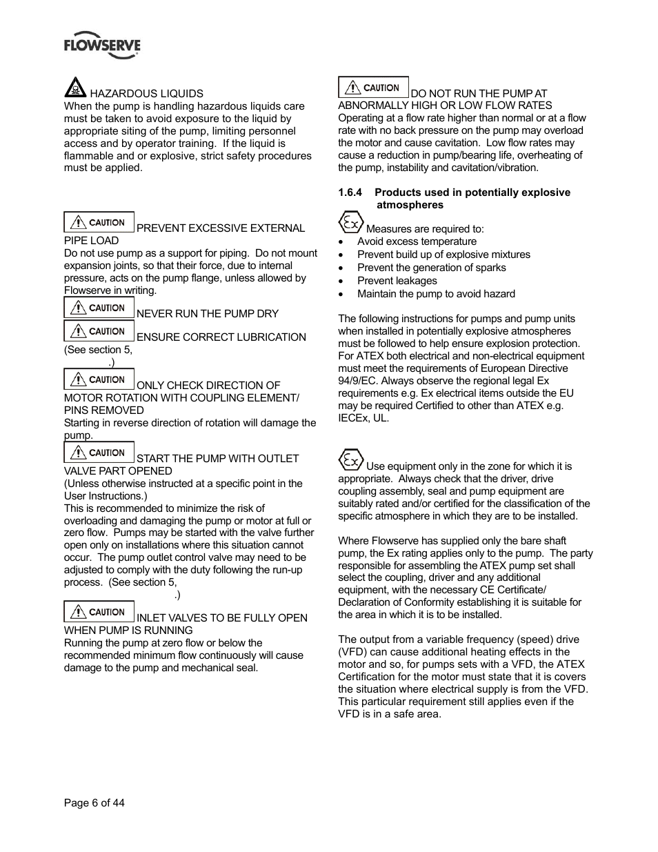 Flowserve BP User Manual | Page 6 / 44
