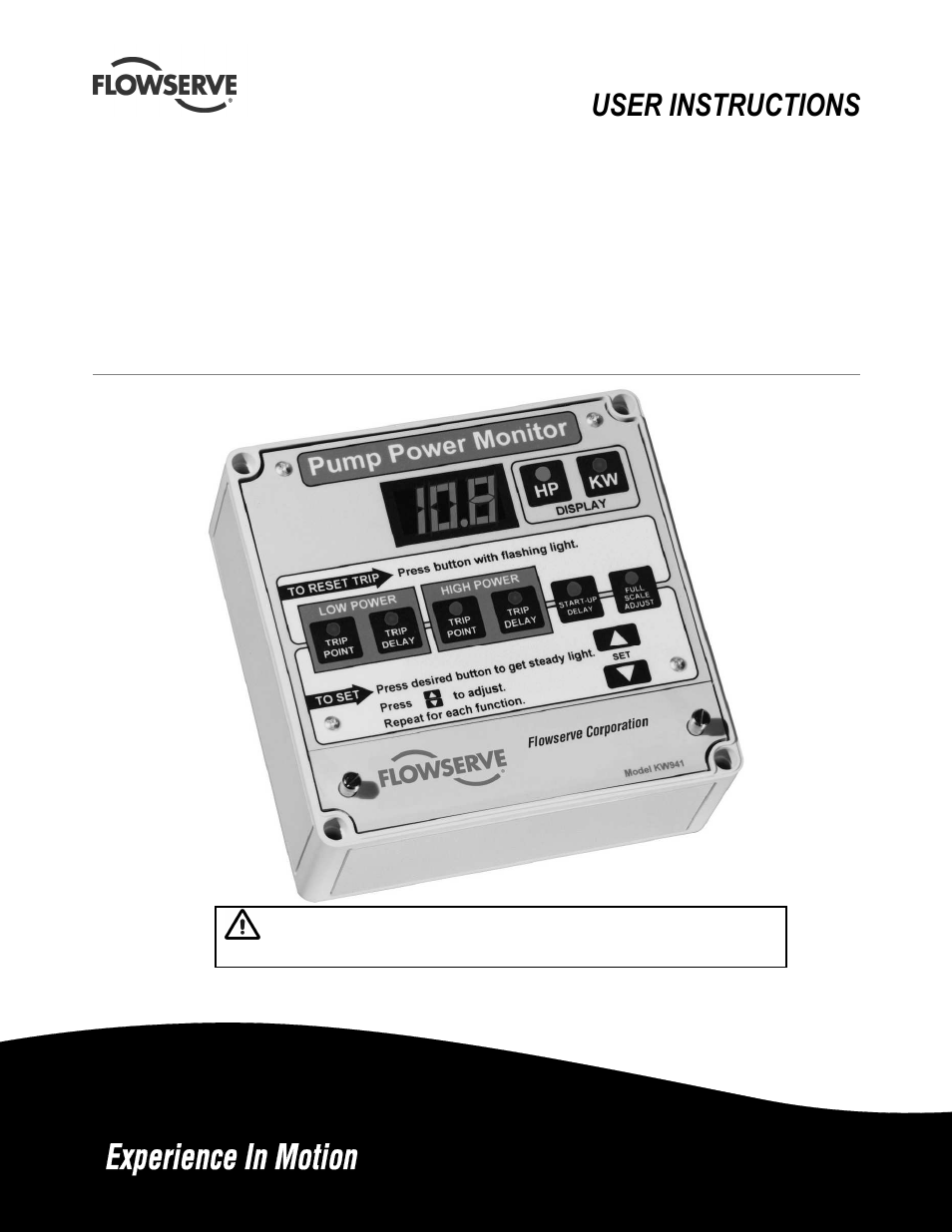 Flowserve KW941 User Manual | 24 pages