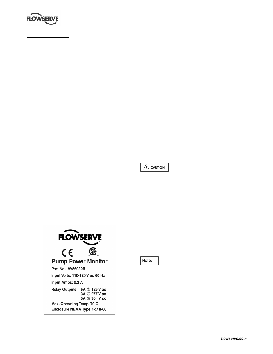 Flowserve KW941 User Manual | Page 6 / 24